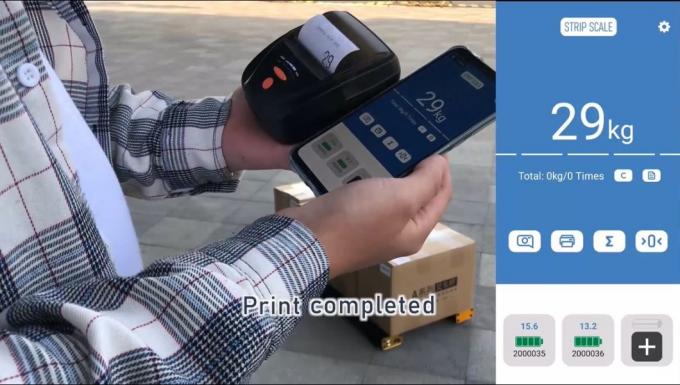 โฟร์คลิฟท์ ใช้ Pallet Beam Scale Bluetooth อุตสาหกรรม อัตโนมัติ วัสดุอะลูมิเนียม 10