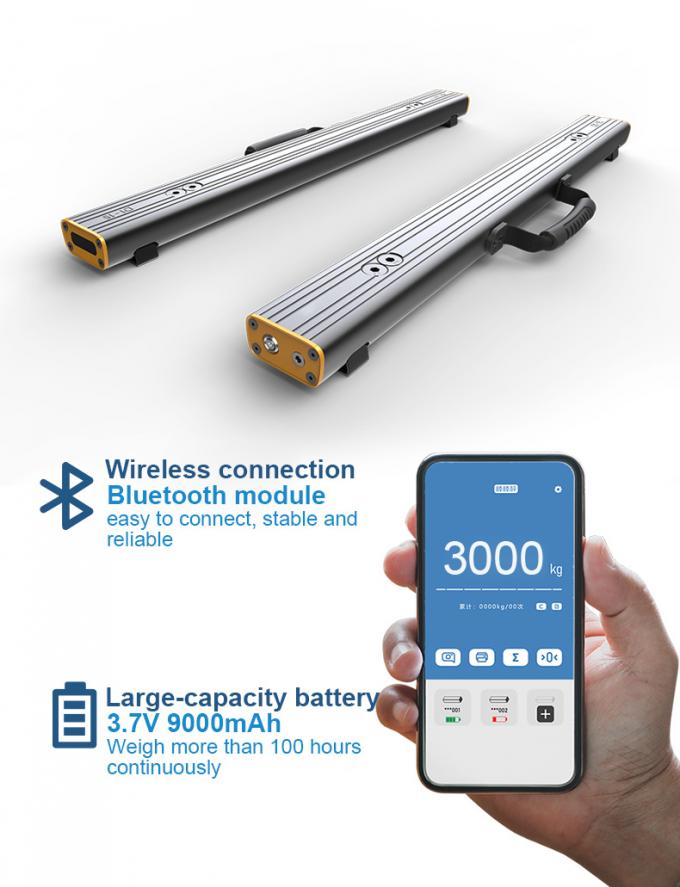 อิเล็กทรอนิกส์พกพา Pallet Beam Scale 4500kg APP การควบคุมอุตสาหกรรม 4
