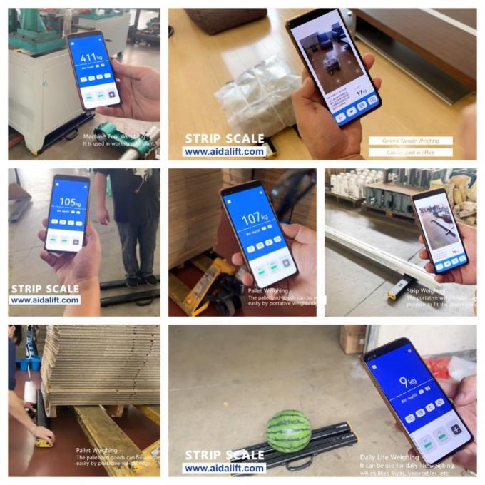 อิเล็กทรอนิกส์พกพา Pallet Beam Scale 4500kg APP การควบคุมอุตสาหกรรม 7