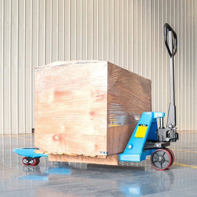 ไฮดรอลิก มือรถบรรทุกพาเล็ต 2000kg สีน้ําเงิน Powder Coated จบ 3