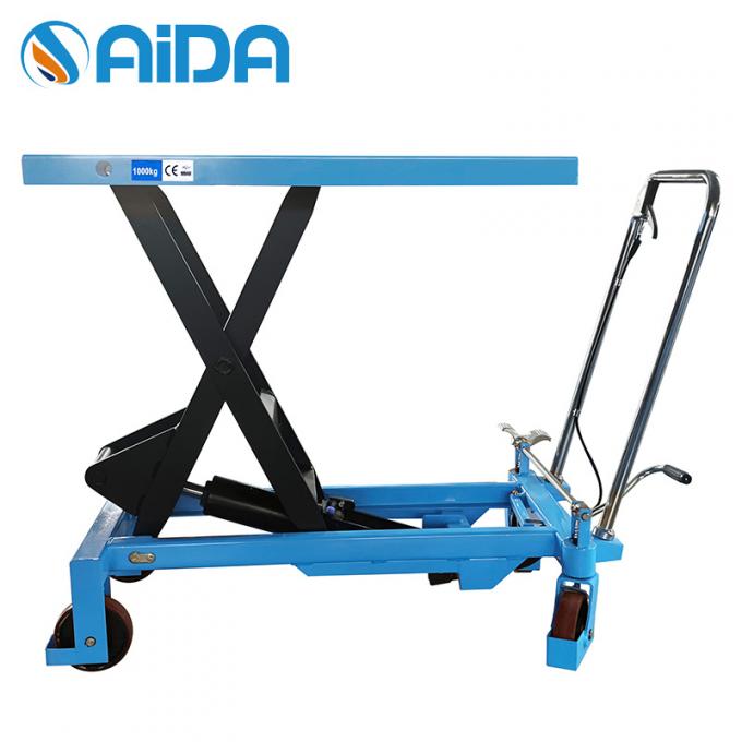 ระดับกลาง อุตสาหกรรมไฮดรอลิก Lift Platform เครื่องยกคลัง 1.5 ตันมือยกโต๊ะ 1