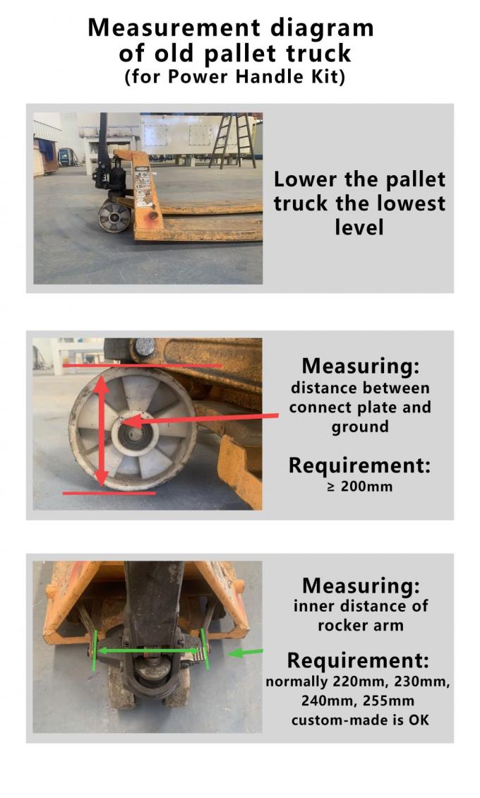 ชุดจับพลังงานไฟฟ้าที่ขับเอง เพื่อปรับปรุงเร็ว ปรับปรุงมือ Pallet Truck Pallet Jack 1