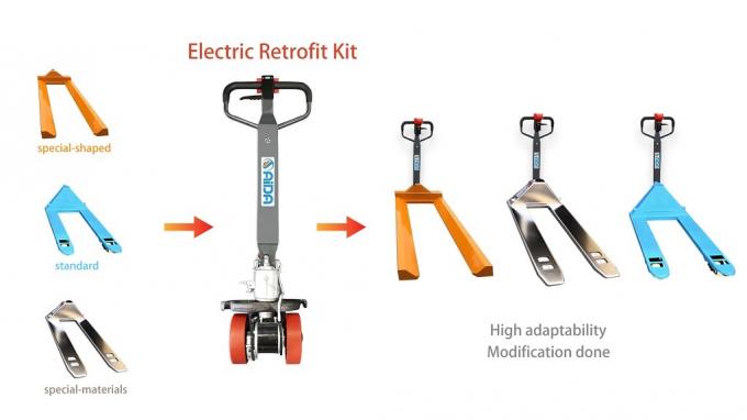 ชุด Power Handle Module เพื่ออัพเดทรถบรรทุกพาเล็ตมือมือที่ใช้ไปยัง แจ็คพาเล็ตพลังงานไฟฟ้า 4
